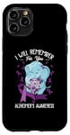 iPhone 11 Pro I Will Remember You Alzheimer's Awareness Purple Elephant Case