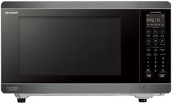 Sharp 30L Flatbed Inverter Microwave - Black Stainless - SM327FHB