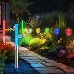 Lampe Solaire Ampoule à Enficher Batterie Jardin Ballons Piquet de Terre LED 9er