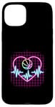 Coque pour iPhone 15 Plus Heartbeat Panier de basketball Heart Line Pulse Player Sport Basket