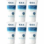 6 x CCS Foot Care Cream 175ml For Dry Skin/Cracked Heels, Moisturing, Effective