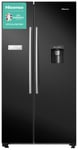 Hisense RS741N4WBE American Fridge Freezer - Black Silver