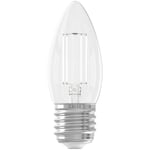 Ampoule led E27 Calex candle B35 - Filament droit - 4,5 w - 470 lm - 2700 k - Intensité variable - Transparent