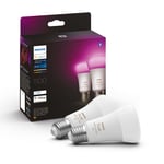 Philips Hue - Color A60 E27 1100 Lumen - 2-Pak White & Color Ambiance