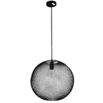 Fornord MORDERN SPIRIT LAMPE SUSPENSION RONDE METAL NOIR 40X40X118CM