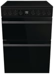 Hisense HDCEC6C20B Double Oven Electric Cooker - Black