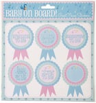 Baby on Board Baby Shower Guest Name Stickers (18 Pack)