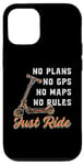 iPhone 12/12 Pro Skate Hall No Rules Just Ride Vintage Retro Style Scooter Case