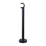 Support long pour barre à rideau GoodHome 19 mm Araxos noir