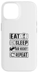 Coque pour iPhone 14 Eat Sleep Air Hockey Repeat - Funny Air Hockey