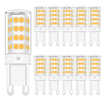 YUANHENLIZ G9 LED Light Bulbs Dimmable, 5W LED Small Corn Bulb Warm White, 360° Beam Angle Energy Saving Light Bulbs for Home Lighting LED Lamp 10 Pack