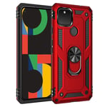 Google Pixel 4a 5G Military Armour Case Red