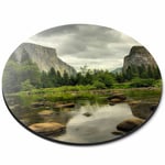 Round Mouse Mat - Yosemite National Park USA America Office Gift #8996