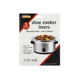 5 X Slow Cooker Liners 30 X 55cm Hold Up To 6.5 Litre Safety Tested
