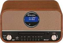 Hra1782Nd+Bt Stéréo Vintage, Radio Dab/Dab+/Fm, Lecteur Cd-Mp3, Stéréo, Bluetooth, Usb Fonction De Enregistrement, Aux In Rca, Télécommande, Connexion Pour Casque, Rétro, En Bois