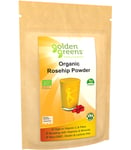 Golden Greens Organic Rosehip Powder 200g Whole-Fruit Bursting with Antioxidants