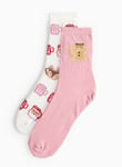 The Grinch Christmas Mugs Socks 2 Pack 4-8 Pink female