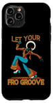 iPhone 11 Pro Let Your Fro Groove Retro 70s Music Afro Disco Funky Case