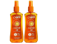 Calypso Carrot Oil Spray SPF 15 With Tan Extender 200ml x 2