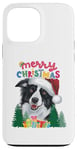 iPhone 13 Pro Max Merry Xmas Border Collie Pjs Mum and Dad Christmas Card Tee Case