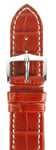 Hirsch Strap Viscount Alligator Matt Red Large 18mm