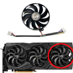 Ventilateur de remplacement de carte de fouille pour Asus GeForce RTX2060S,2070,2070S,2080,2080S,2080ti,GTX1660ti,ROG STRIX,T129215SU, - Type right fan