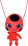 Bandai - Miraculous Ladybug - Peluche 15 cm - Tikki - Licence Officielle Miraculous - Peluche Kwami Coccinelle Tikki - P50691