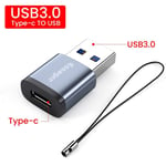 adaptateur USB type-c USB-C mâle vers USB 3.0 femelle,convertisseur pour Macbook,Samsung S20,Huawei,connecteur USBC OTG - Type New Type C to USB3.0