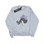 Disney Mens The Little Mermaid Classic Ursula Sweatshirt (Sports Grey) - Light Grey material_Synthetic - Size 2XL