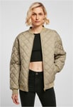 Urban Classics Ladies Oversized Diamond Quilted Bomber Jacket