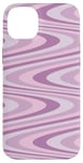 Coque pour iPhone 14 Plus Tourbillons esthétiques mauve – Mauve pastel, violet rose