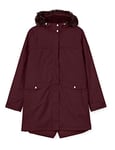 Regatta Serleena II Veste à capuche Femme Imperméable et isolante avec Coutures cousues-collées et poche de sécurité Jackets Waterproof Insulated Femme, Dark Burgundy, 36/S (Taille Fabricant: 10)