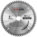 Saxton - Lame de scie circulaire 160mm x 20mm x 60T pour Festool TS55 Bosch M...