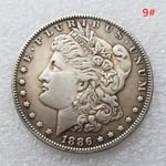 1st 1878-1887 USA Morgan Silver Dollar $1 minnesmynt C 9 One size