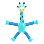 Teleskopisk sugkopp giraff leksak stretching leksak gul blue