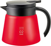 Hario VHS-60R Insulated Stainless Steel Coffee Pot, 60 W, Red, 600ml