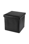 Ottoman Deluxe Foldaway Storage Blanket Toy Box Foldable Stool Seat Soft Padded