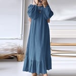 Women Muslim Abaya Jilbab Kaftan Long Dress Dubai Cardigan Robe Maxi Dress