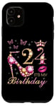 Coque pour iPhone 11 24 C'est mon anniversaire, 24 ans, c'est mon 24e anniversaire