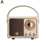 Retro hifi stereo bluetooth v5.0 kaiutin kannettava langaton vintage bluetooth musiikkisoitin täyden alueen radiokaiutin kaiutin i6s8