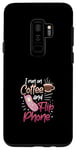 Coque pour Galaxy S9+ Coffee Addict Latte Lovers 90S Téléphone portable vintage à clapet