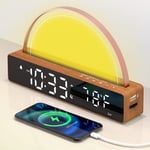 AFEXOA Sunrise Alarm Clock, Wake Up Light with Sunrise Simulation, White Noise 