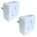 European Continental Travel Adaptor Uk To Europe 10A - 240V - Pack of 2