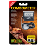 Thermo-Hygro Combometer - Digitalt termometer og hygrometer, svart 4,5 cm - Reptil - Fuktighet - Exoterra