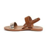 Minnetonka Femme Bursa Sandales à Bride arrière, Marron Camel doré, 36 EU