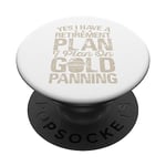 Gold Panning retro vintage sunset gifts for Gold Panning PopSockets Swappable PopGrip