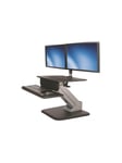 StarTech.com Sit to Stand Workstation with One Touch Height Adjustment - mounting kit