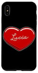 iPhone XS Max Hand Drawn Heart Lucia - First Name Hearts I Love Lucia Case