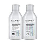 REDKEN, Shampoing & Après-Shampoing Concentrés pour Cheveux Abimés & Secs, Transformation Capillaire Immédiate, Acide Citrique, Acidic Bonding Concentrate, 2x 300 ml