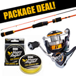 Patriot Fireball Pro + Daiwa Regal LT avokelasetti kuitusiimalla